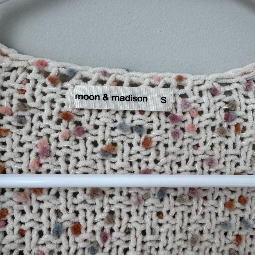 Moon & Madison Multicolor Speckled Knit Sweater - Picture 3 of 3